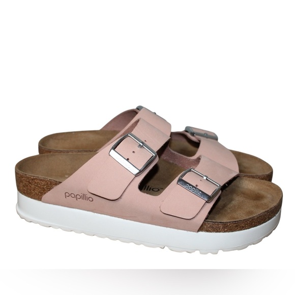 Papillio | Birkenstock | Arizona Platform Sandal | Soft Pink | Size 40 - Picture 2 of 13